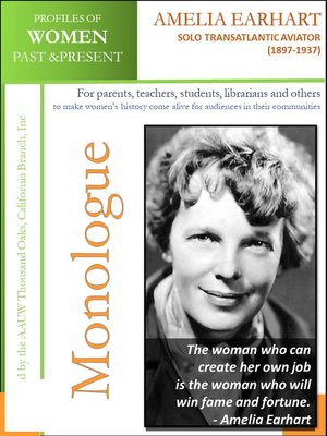 cover image of Profiles of Women Past & Present – Amelia Earhart, Solo Transatlantic Aviator (1897-1937)